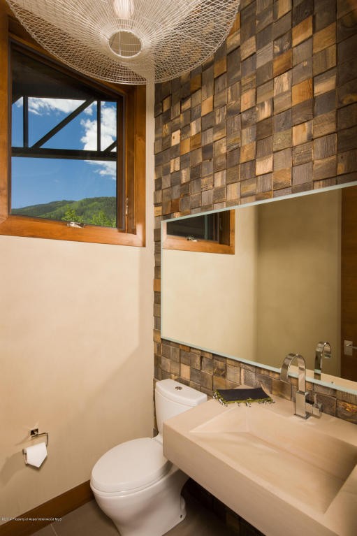 wood bathroom