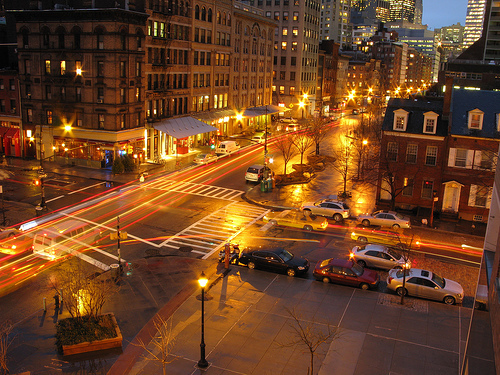 Tribeca at night