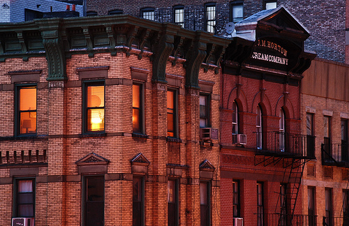 NYC residence at night