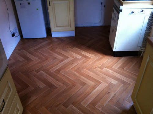 Herringbone flooring