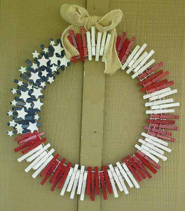 flag wreath