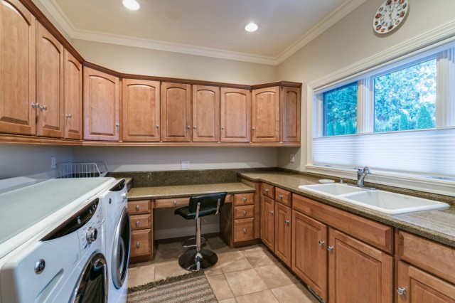 We love the idea of adding a folding station to your laundry room like the one in this Blaine, WA home.