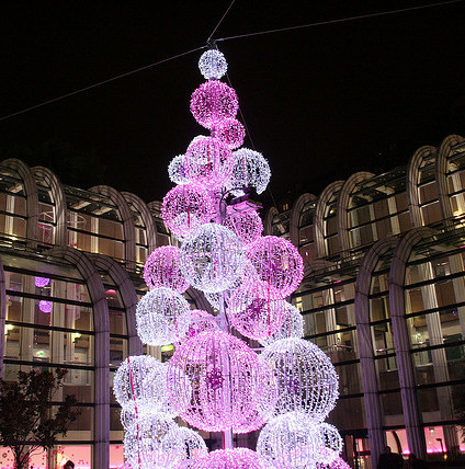 pink Christmas tree