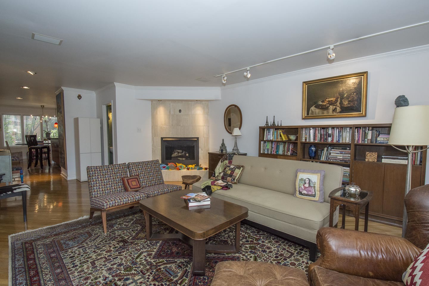 Fireplace in living room