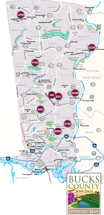 The local wineries on the trail tour.