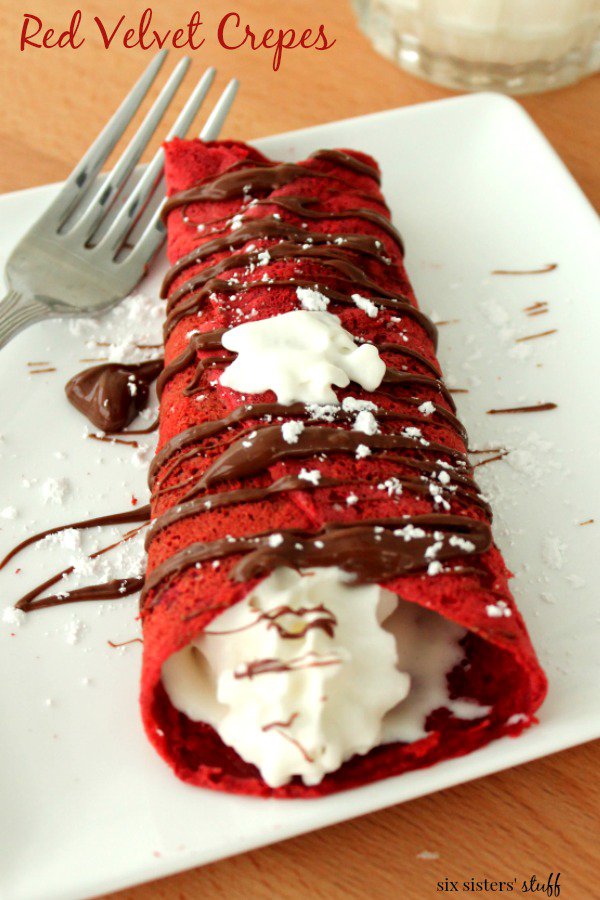 Red velvet crepe