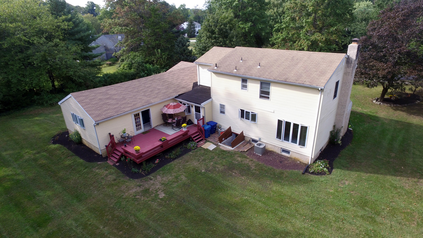 Back view of 26 Cromwell Dr in Chesterfield, NJ