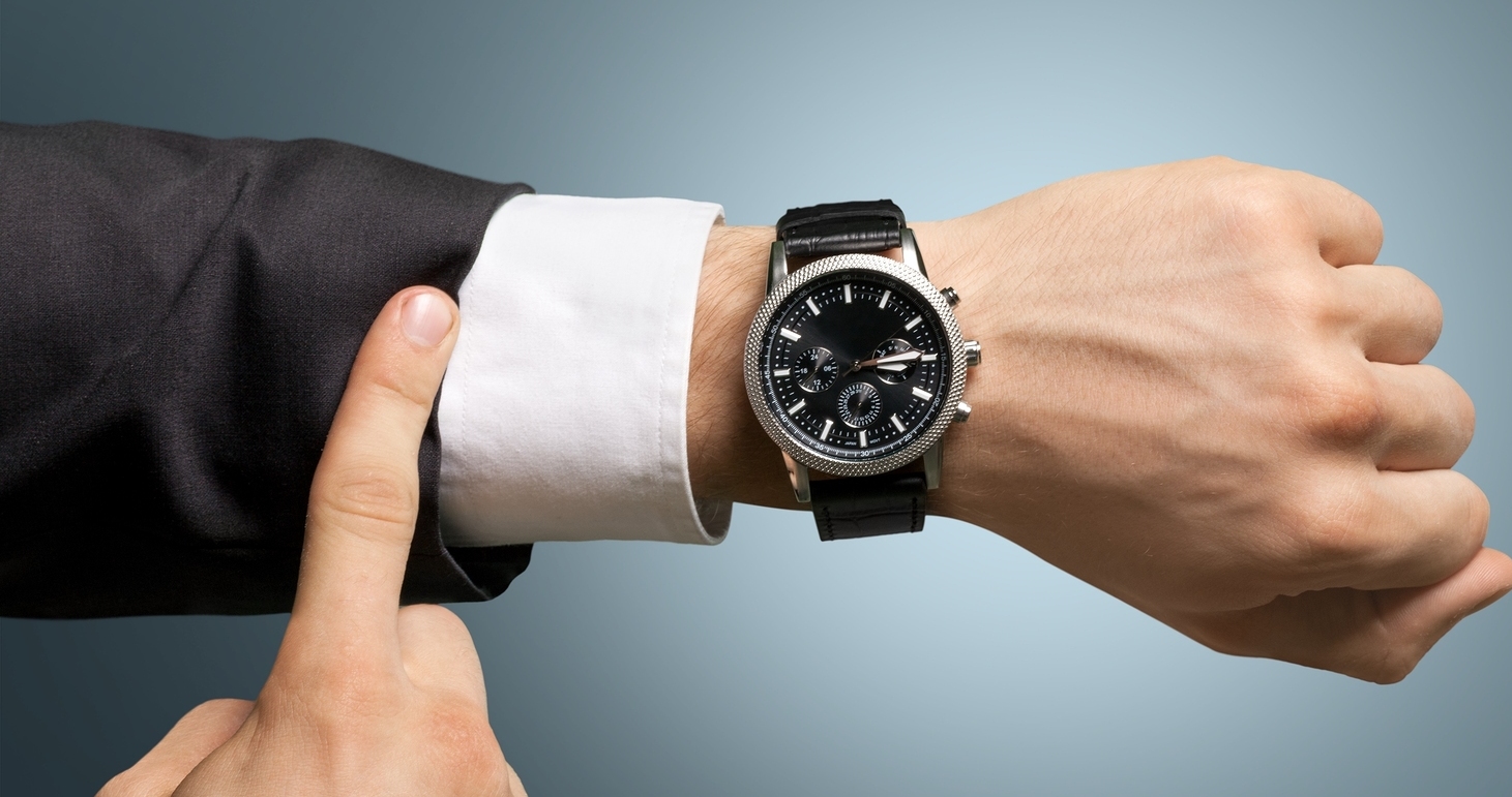 Time Checking the Time Urgency Waiting Watch Deadline Wristwatch